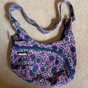 Kavu Women's Shoulder Bag - Purple and Blue Pattern